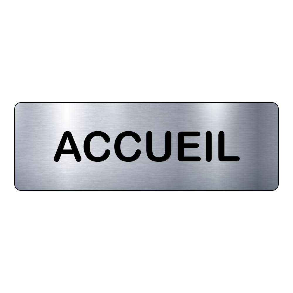 Plaque Accueil – Signalétique Adhésive Gravée Professionnelle