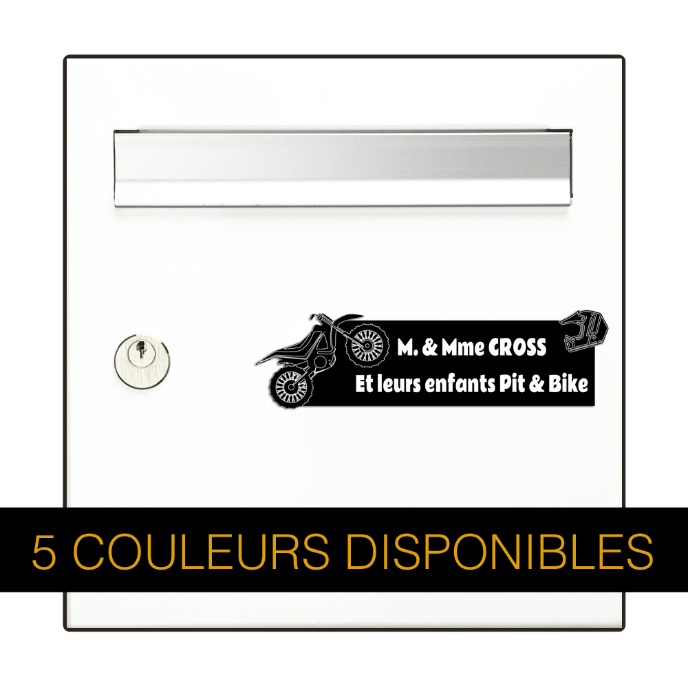 Engraving Original Letterbox Plate Super Cross 3D