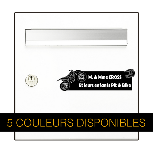 Engraving Original Letterbox Plate Super Cross 3D