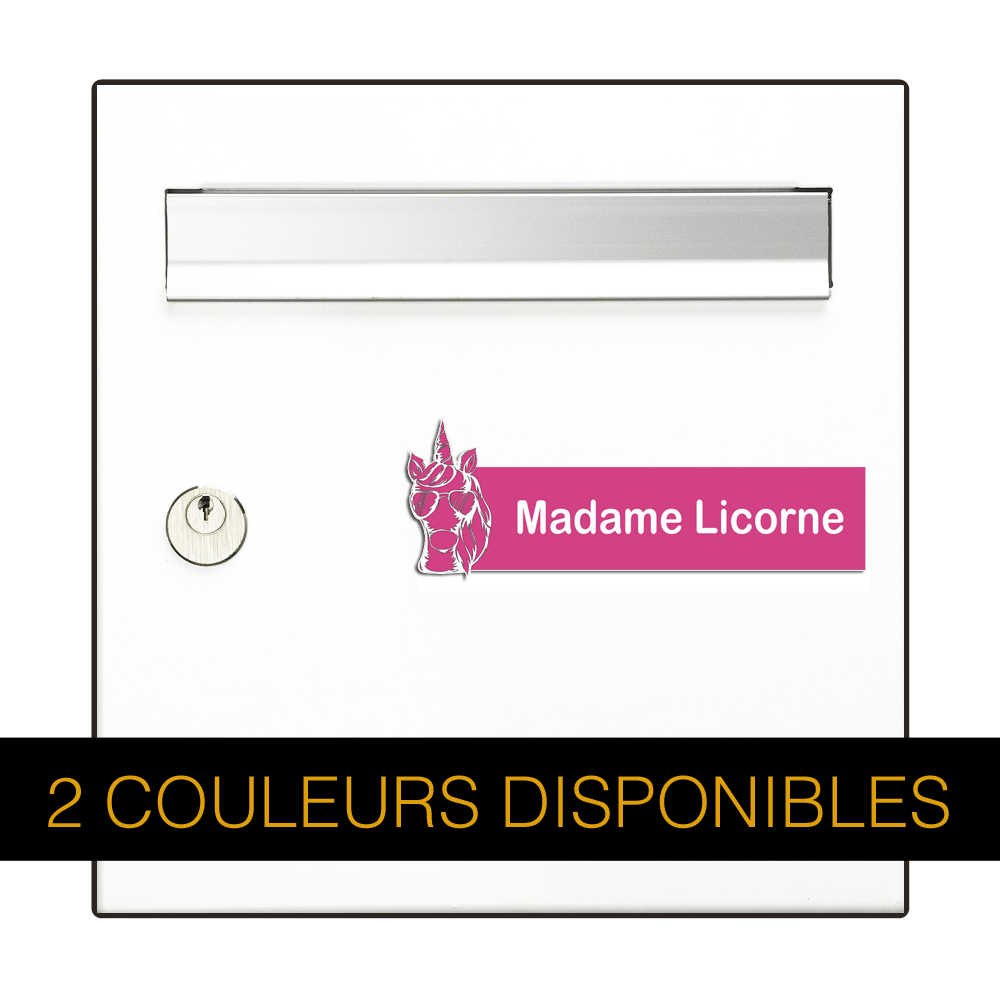 Engraving Original Unicorn Star 3D Mailbox Plate