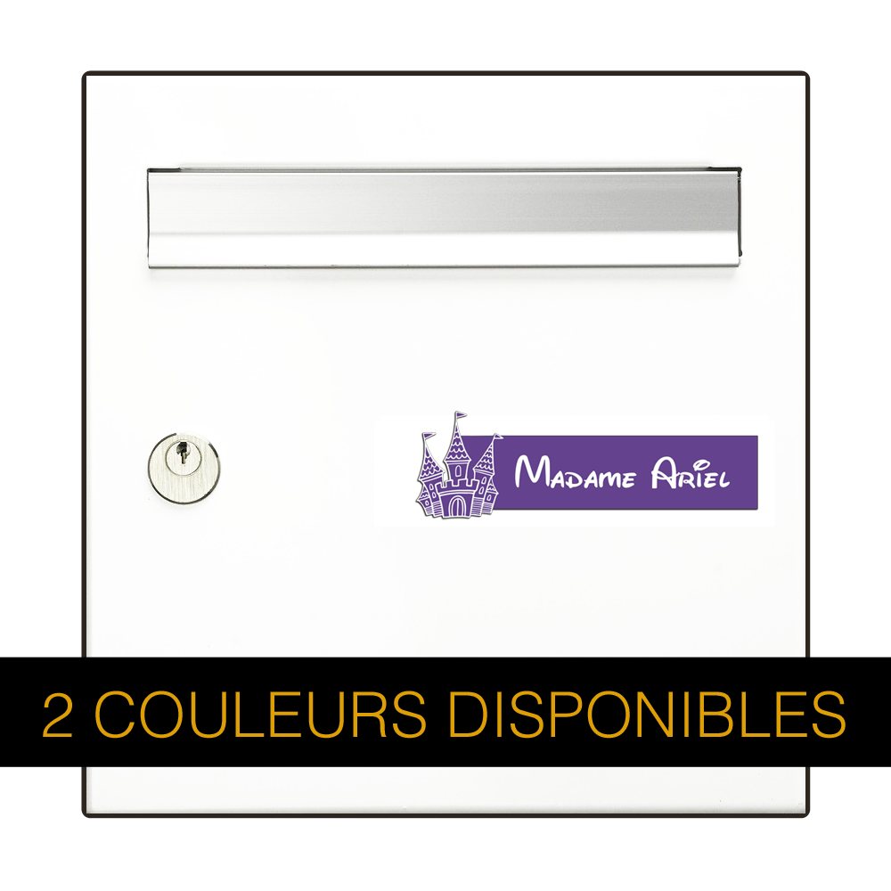 Engraving Plate Original Mailbox Princess Castle 3D