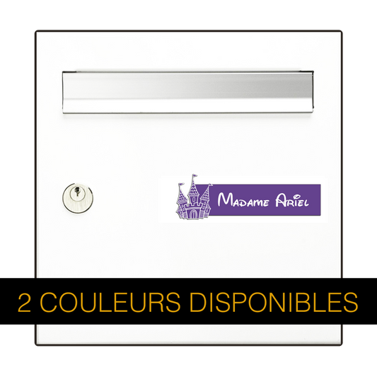 Engraving Plate Original Mailbox Princess Castle 3D