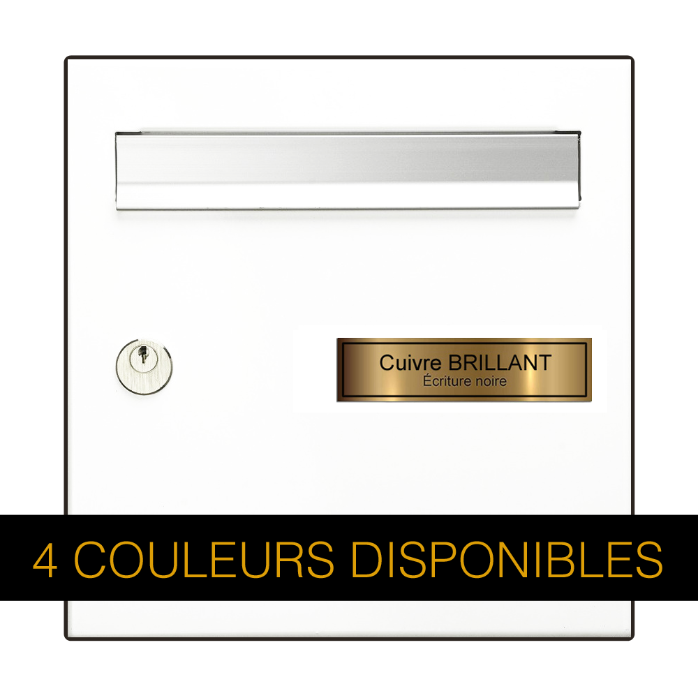 Decorative Plate for Mailbox Black Engraving