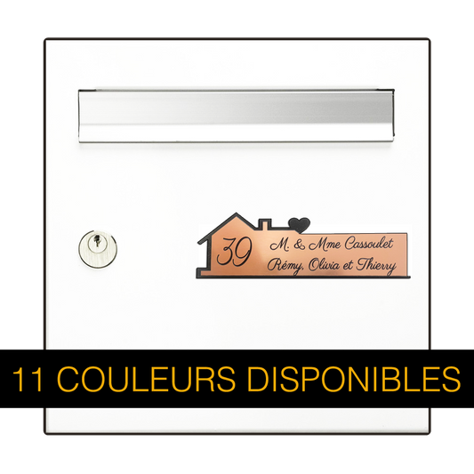 Engraving Letterbox Plate 3D House Number