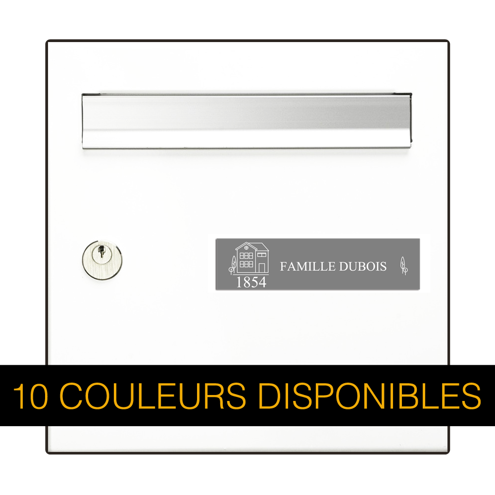 Large House Mailbox Plaque + Number