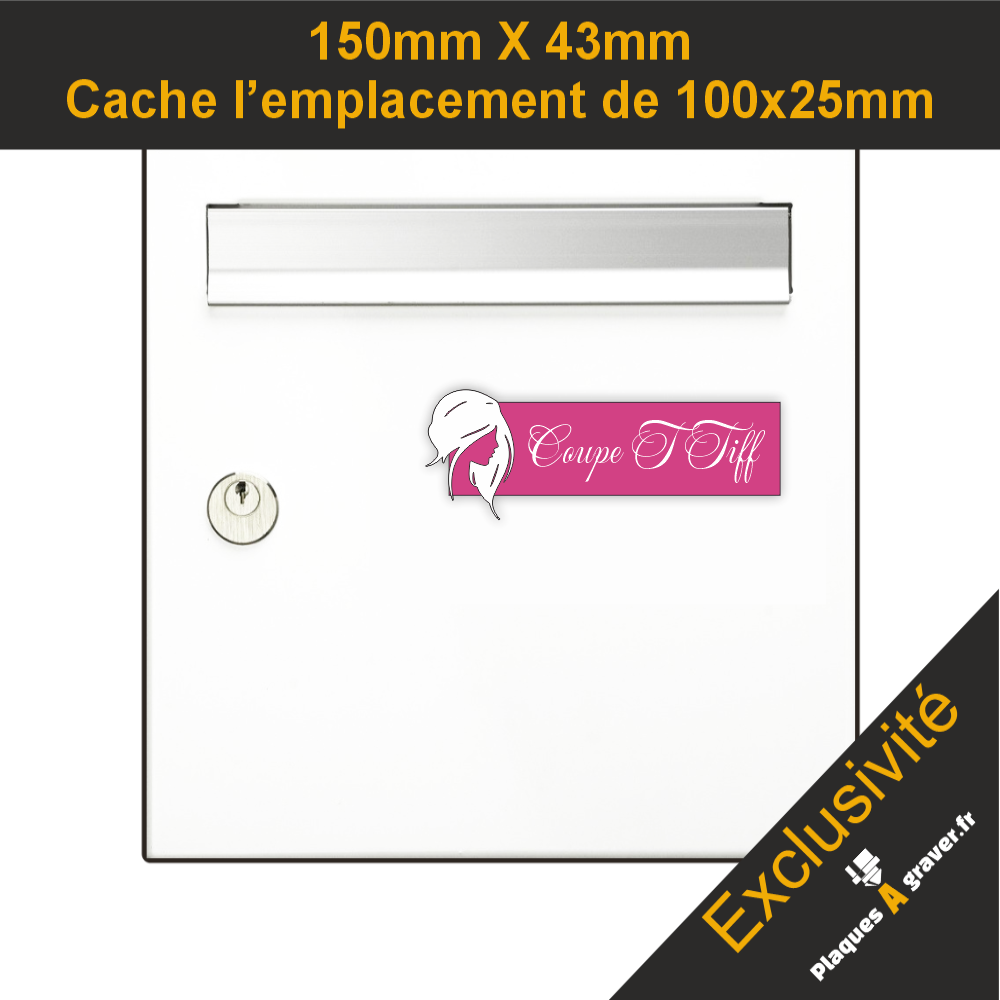 Plaque Boîte aux Lettres Coiffeuse 3D – Gravure Personnalisée