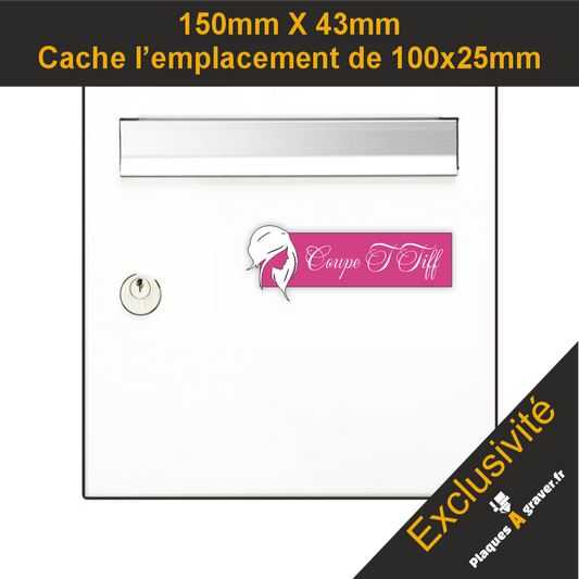 Plaque Boîte aux Lettres Coiffeuse 3D – Gravure Personnalisée