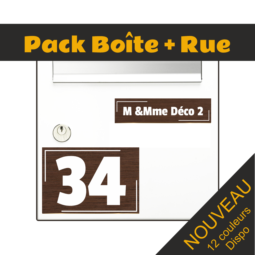 Letter Box and Street Number Decorative Plate 2