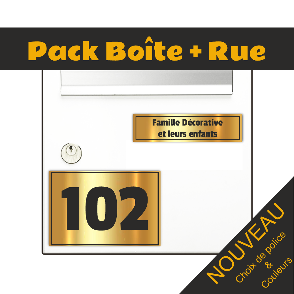 Letter Box and Street Number Decorative Plate 1