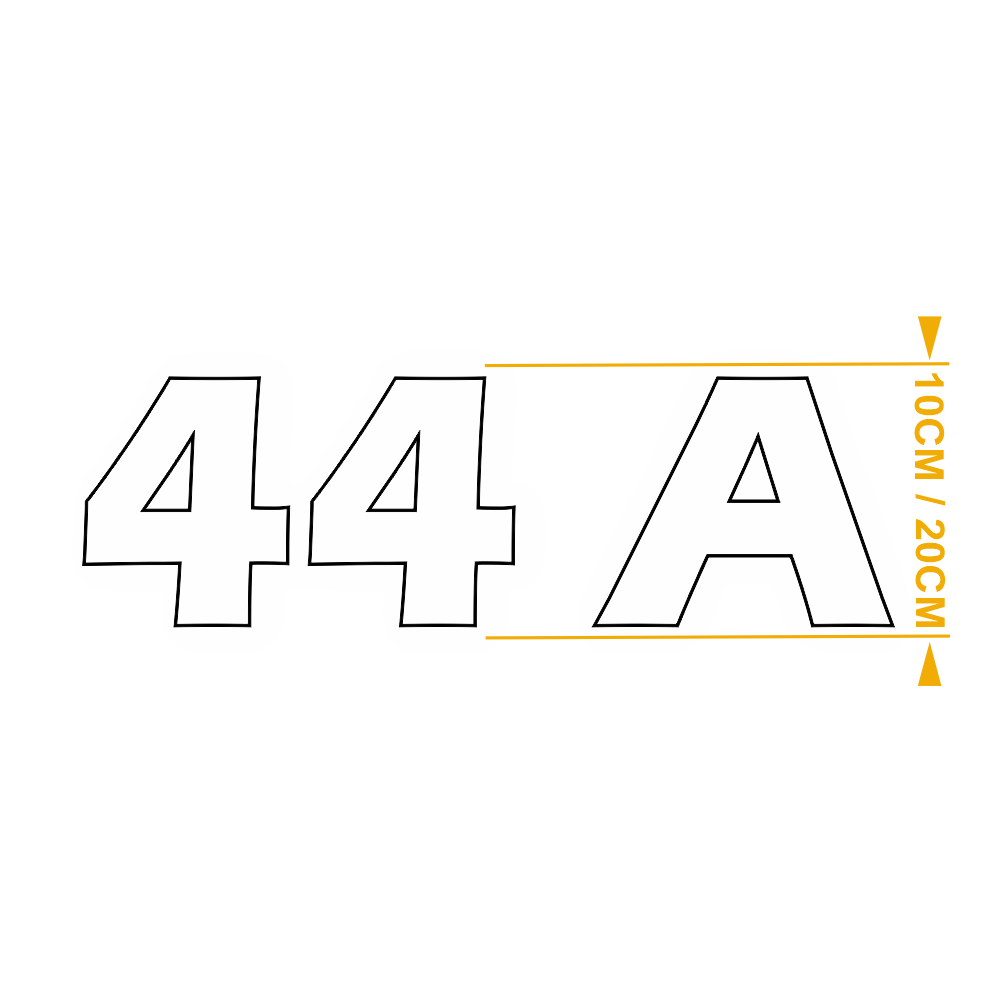 Chiffres et Lettres ERAS BOLD Blanche – Adhésifs Découpés