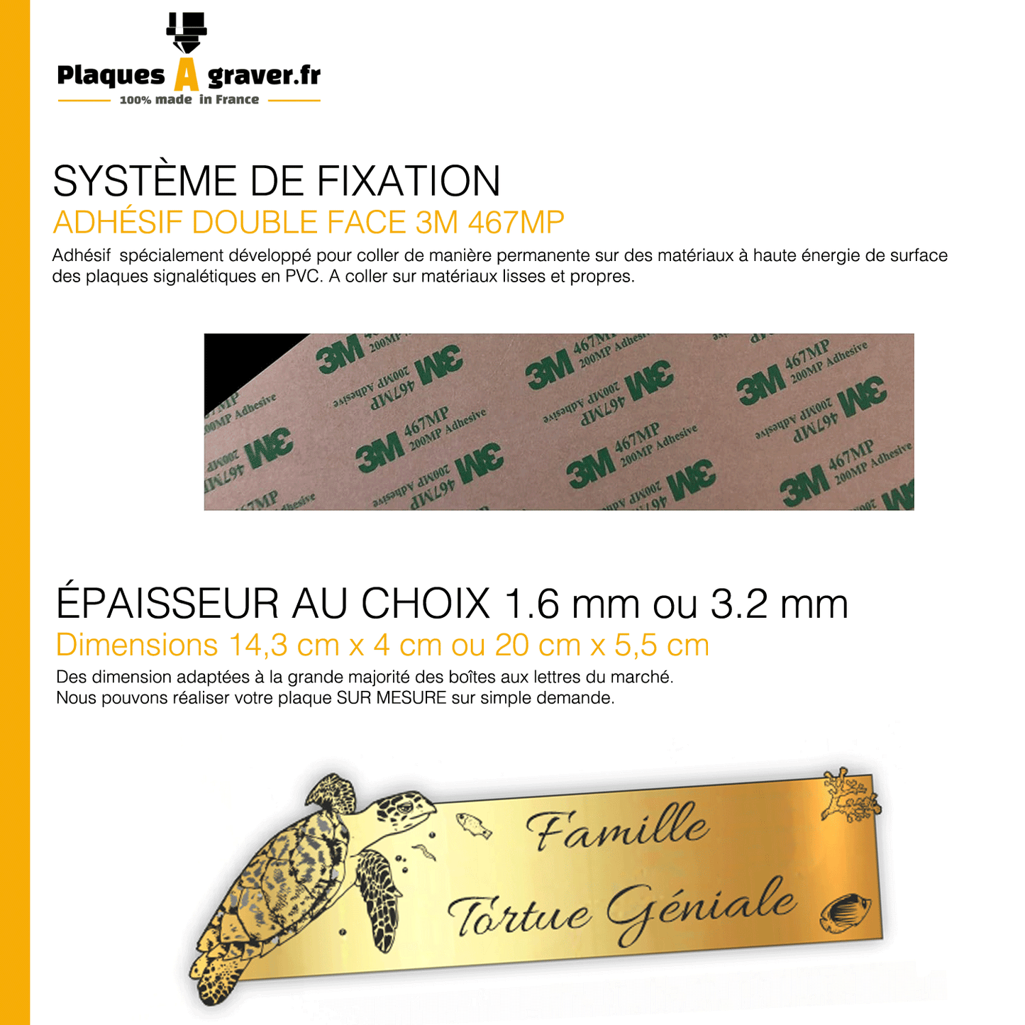 Plaque Boîte aux Lettres Tortue de Mer 3D – Gravure Personnalisée