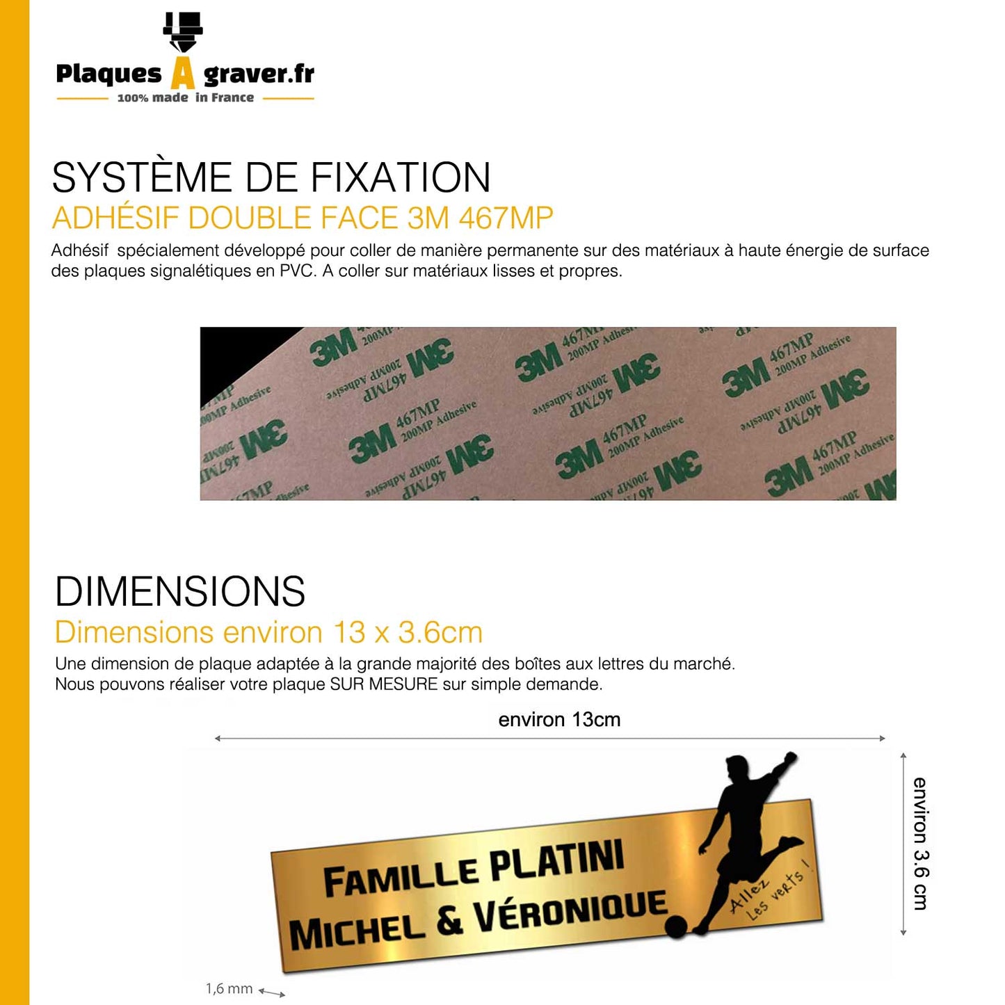 Engraving Original Letterbox Plate Football St Etienne 3D