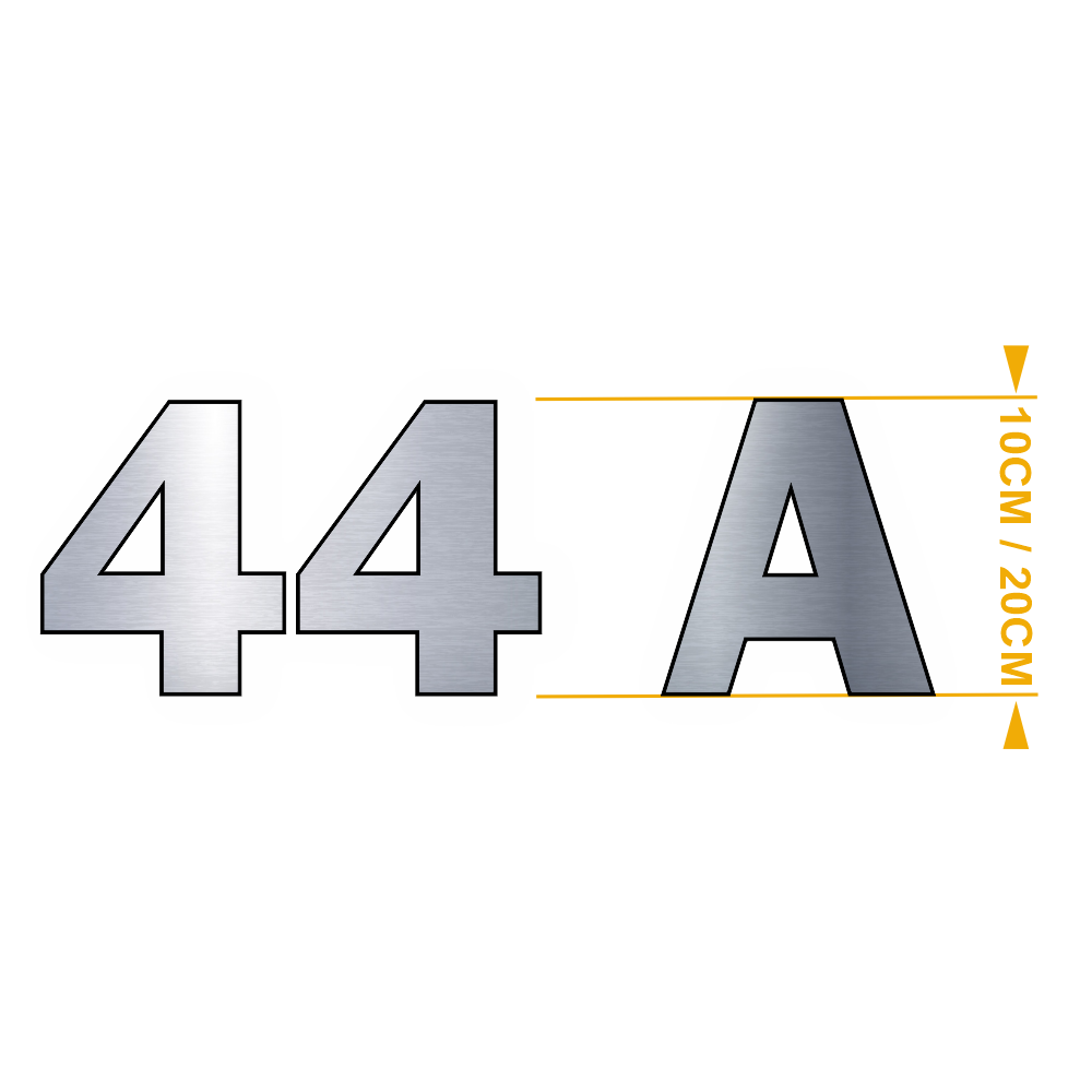 Chiffres et Lettres Franklin Acier – Adhésifs Découpés