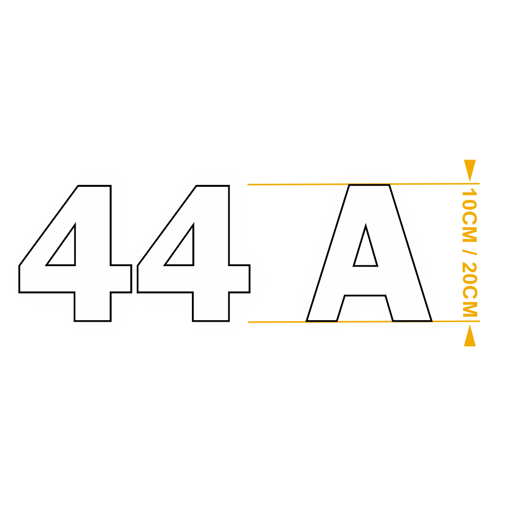 Chiffres et Lettres Franklin Blanc – Adhésifs Découpés