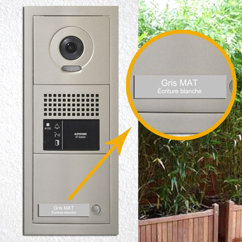 Apartment Doorbell Doorbell Intercom Gray and White