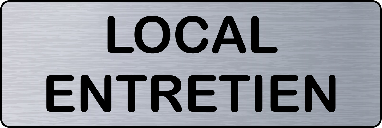 Panneau de Porte Local Entretien Adhésif - Signalétique Pour Professionnel