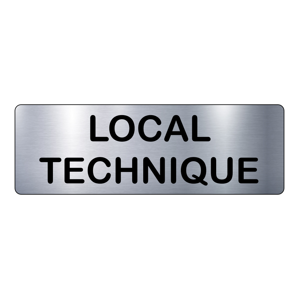 Plaque Local Technique – Signalétique Adhésive Gravée Professionnelle