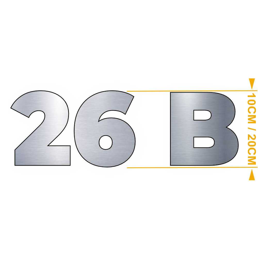 Chiffres et Lettres Montserrat Acier – Adhésifs Découpés