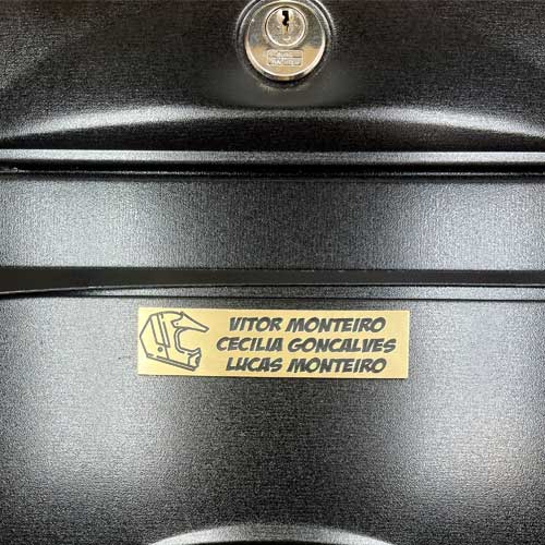 Motorcycle Helmet Mailbox Plate