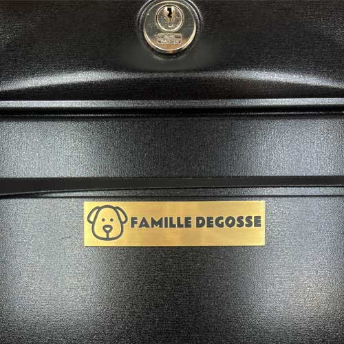 Doggy Dog Mailbox Plaque