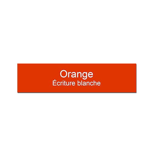 Door Plate Apartment Doorbell Intercom Orange White Engraving