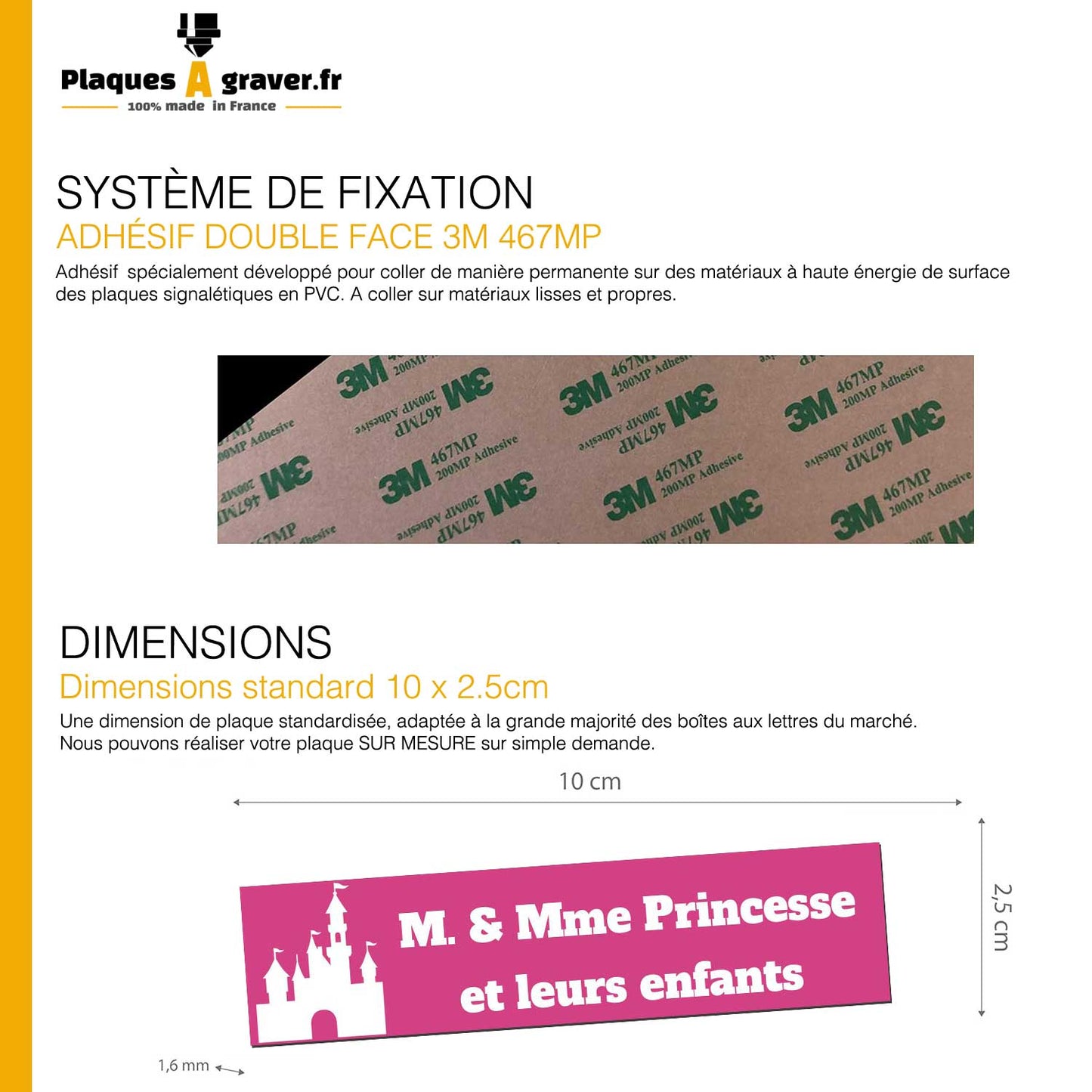 Engraved Princess Castle Plaque