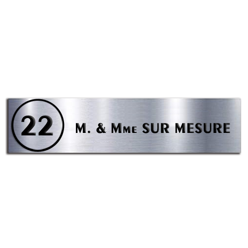 Plaque Boite aux Lettres avec Numéro de rue et Nom