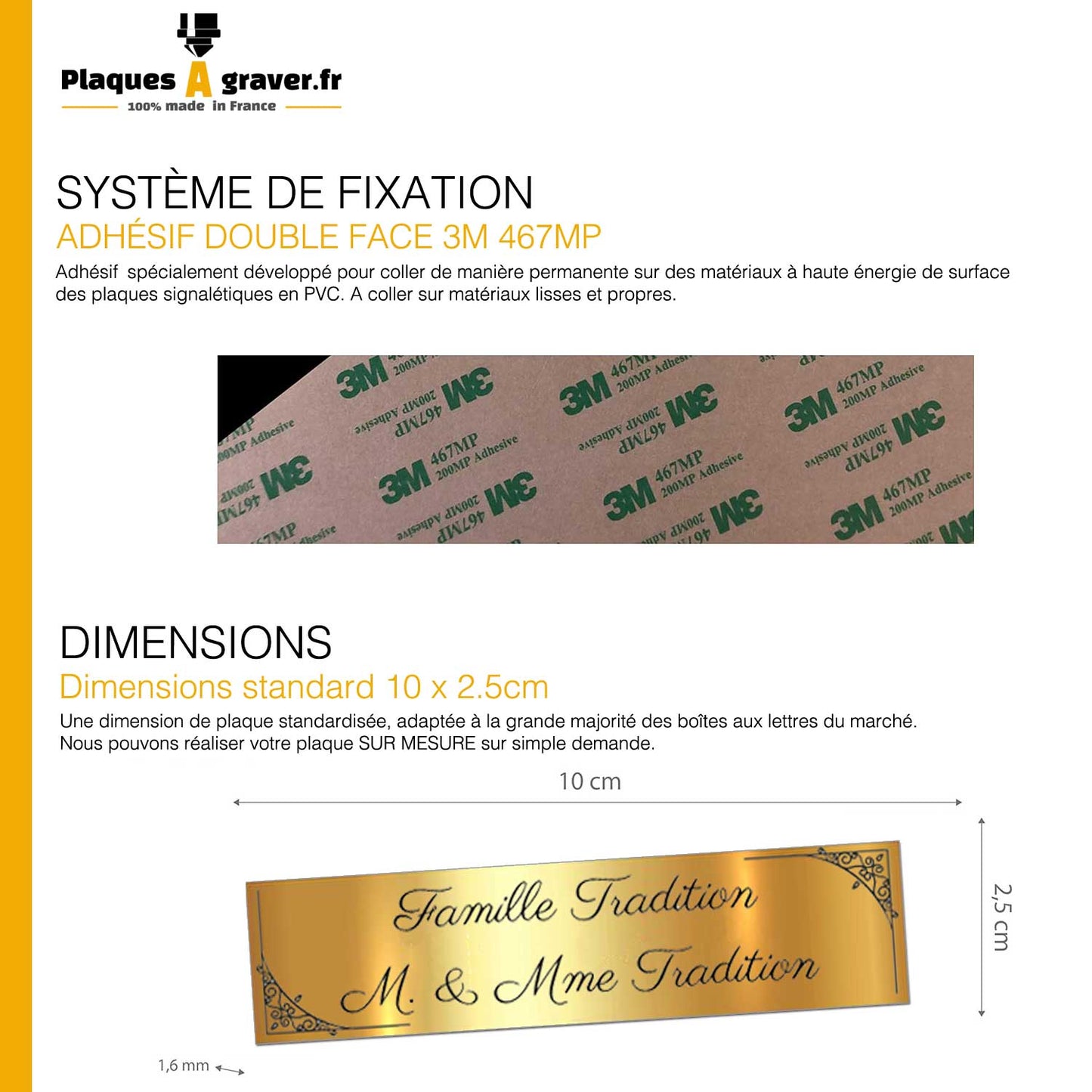 Traditional Mailbox Plaque 01 Black Engraving