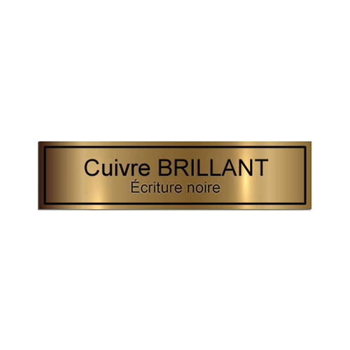 Plaque Décorative pour Boite aux Lettres Gravure Noire - PlaquesAgraver.fr