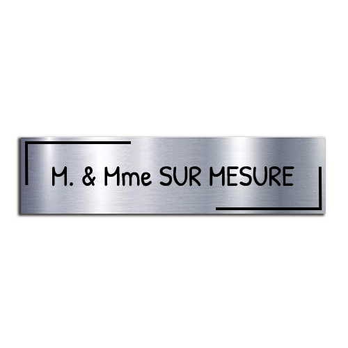 Custom Engraved Plaque with Half Frame for Mailbox
