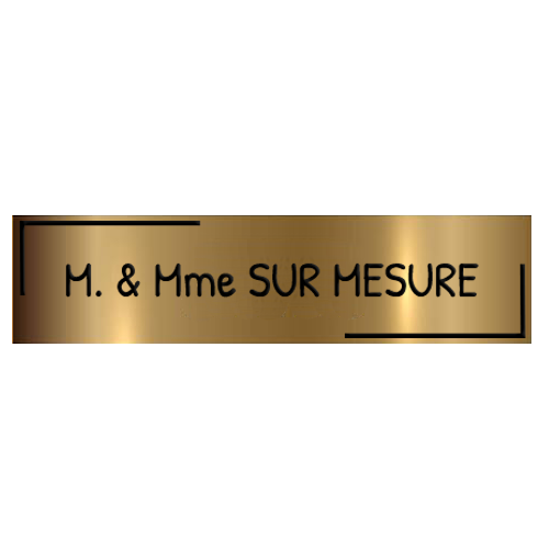 Custom Engraved Plaque with Half Frame for Mailbox