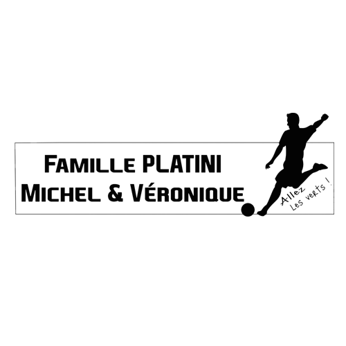 Engraving Original Letterbox Plate Football St Etienne 3D