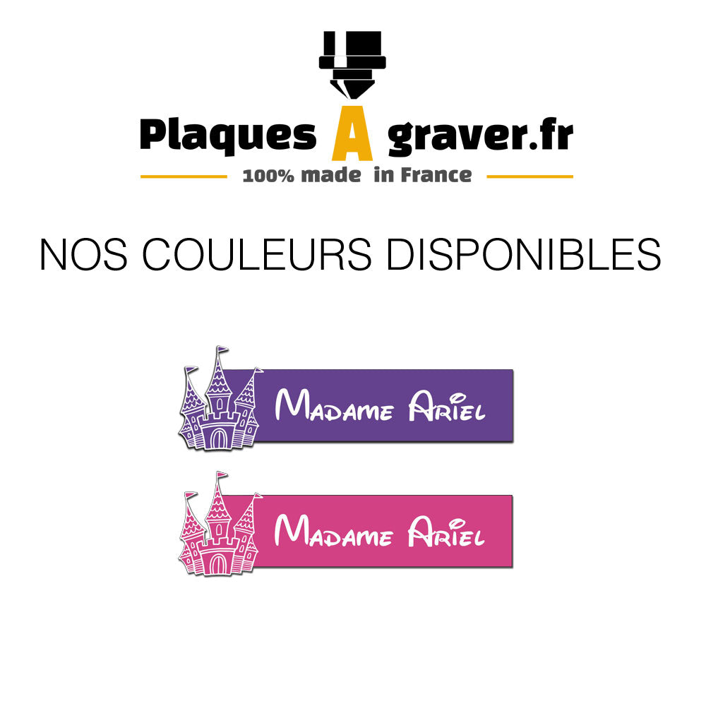 Engraving Plate Original Mailbox Princess Castle 3D