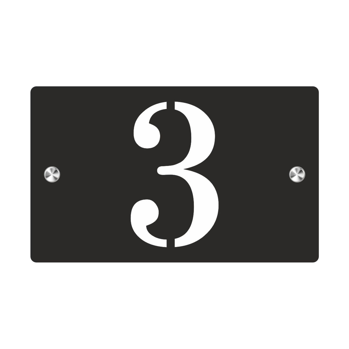 Premium S1 Mini Personalized Street Sign and House Number Black White Background