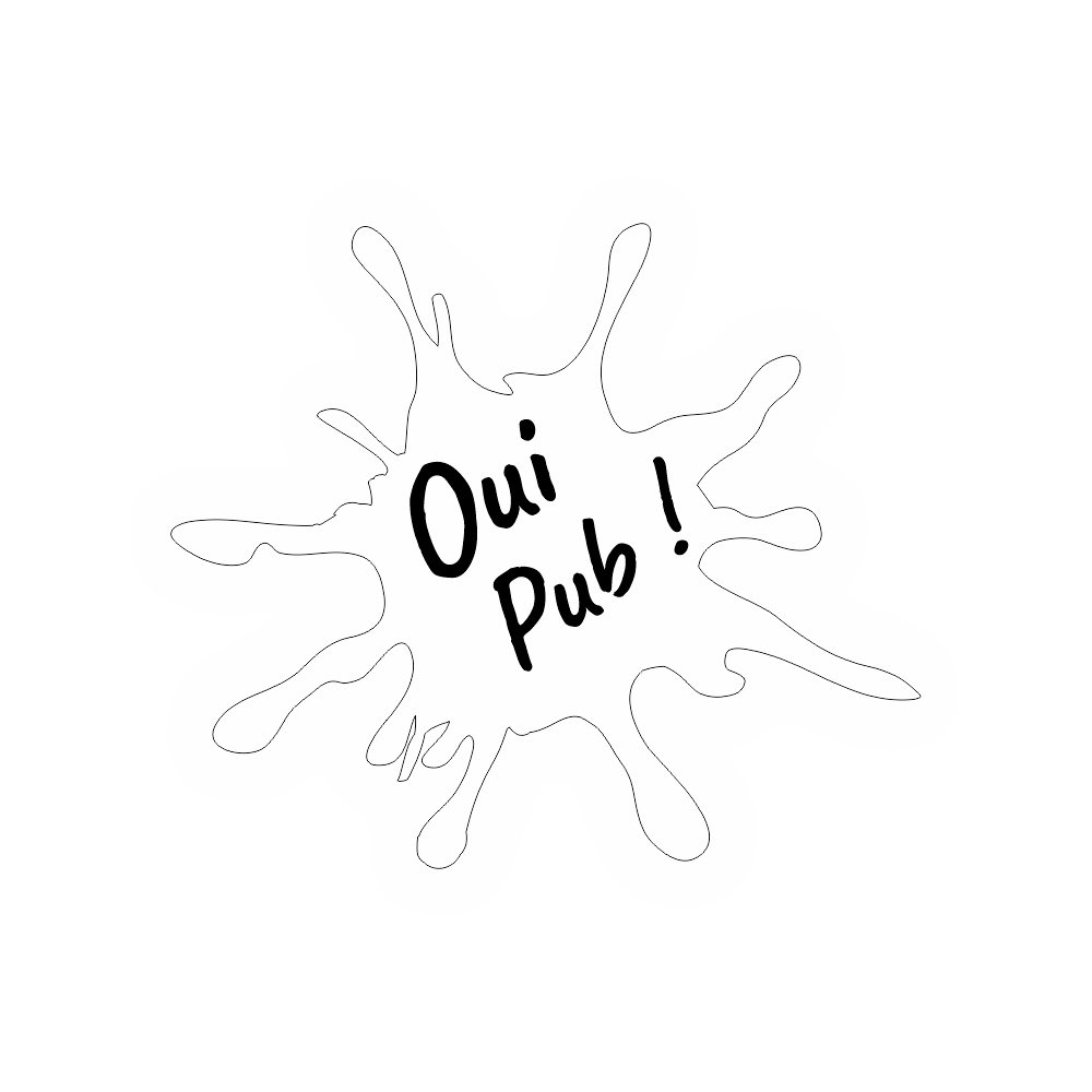 No Pub or Yes Pub Splash sticker - 7-color 3D plaque