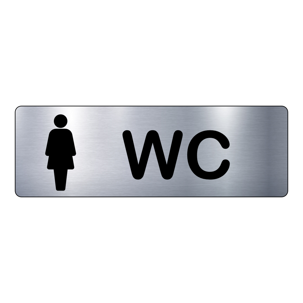 Plaque WC Femme – Signalétique Adhésive Gravée Professionnelle