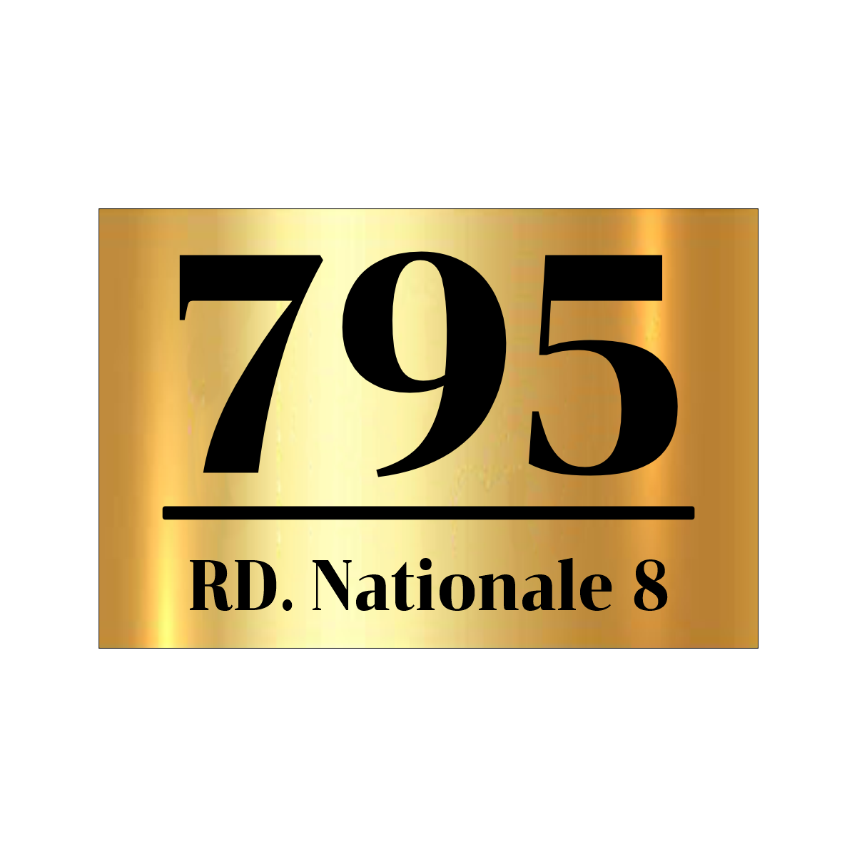 Plaque Numéro de Maison et Rue – Modèle Chicago