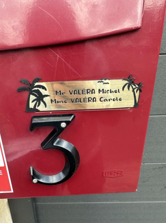 Engraving Plate Original Letterbox Tropic 3D