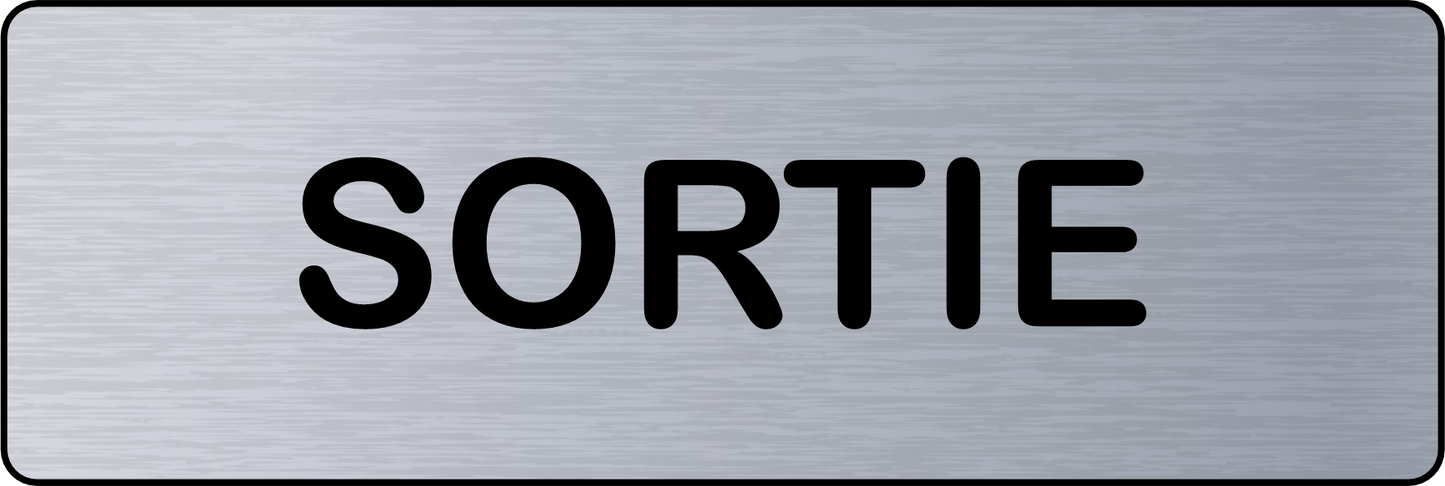 Panneau de Porte Sortie Adhésif - Signalétique Pour Professionnel