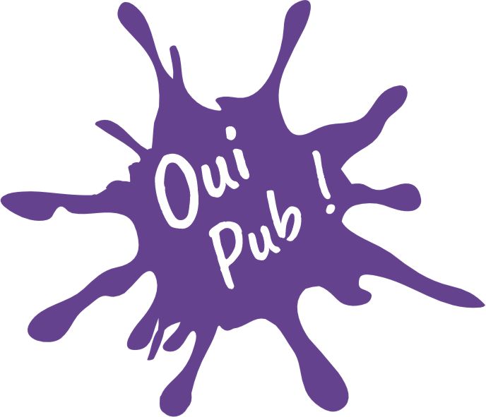 Plaque 3d Splash Oui Pub ou Non Pub Disponible en 7 couleurs - PlaquesAgraver.fr