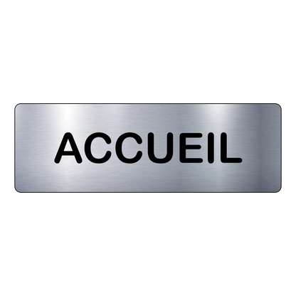 Plaque Accueil – Signalétique Adhésive Gravée Professionnelle