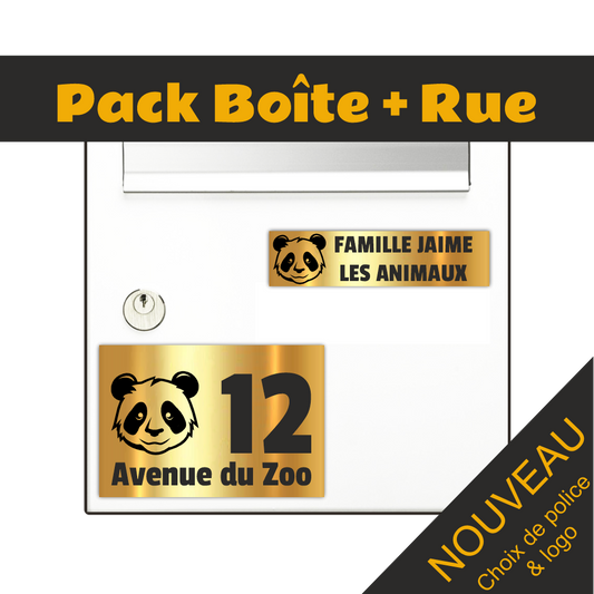 Animal Mailbox and Street Number Plaque 50 Logos to choose from 
