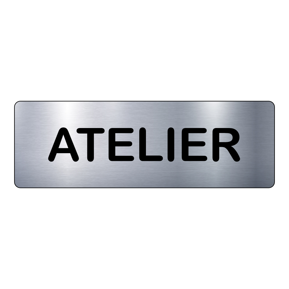 Plaque Atelier – Signalétique Adhésive Gravée Professionnelle