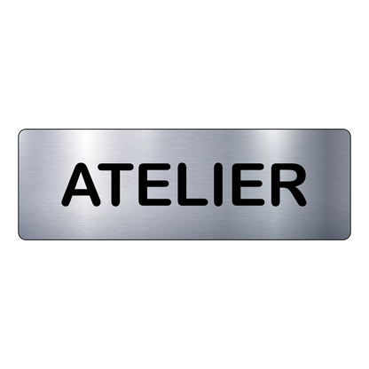 Plaque Atelier – Signalétique Adhésive Gravée Professionnelle