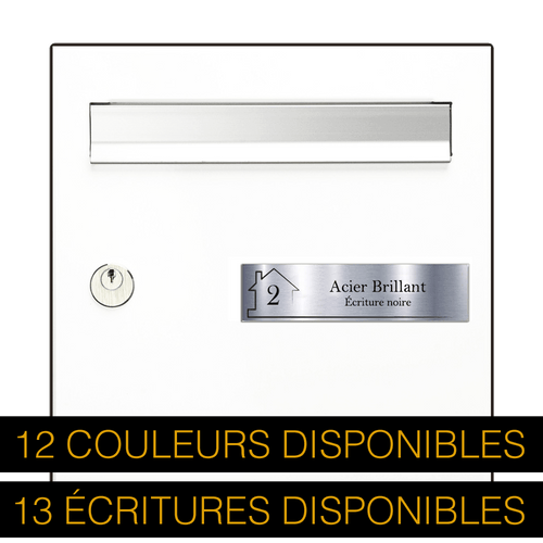 Mailbox Plates with House Number 