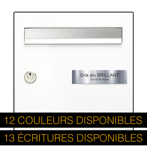 Plaque Boîte aux Lettres Standard 10x2,5 cm  Ultime