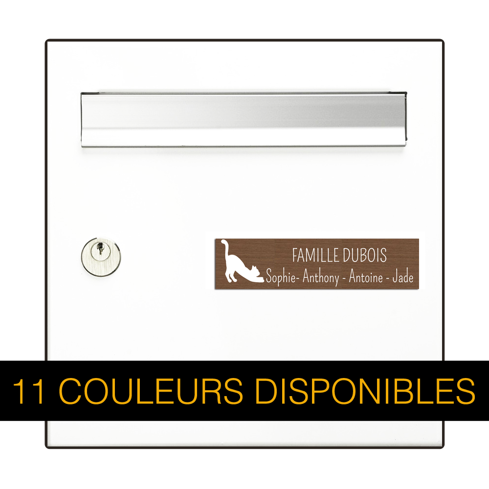 Plaque Boite aux Lettres Chat Catwoman