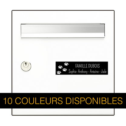 Plaque Boite aux Lettres Chien Woody
