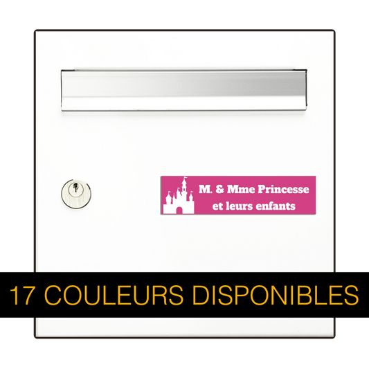 Plaque Gravée Château de Princesse