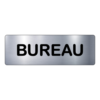 Plaque Bureau – Signalétique Adhésive Gravée Professionnelle